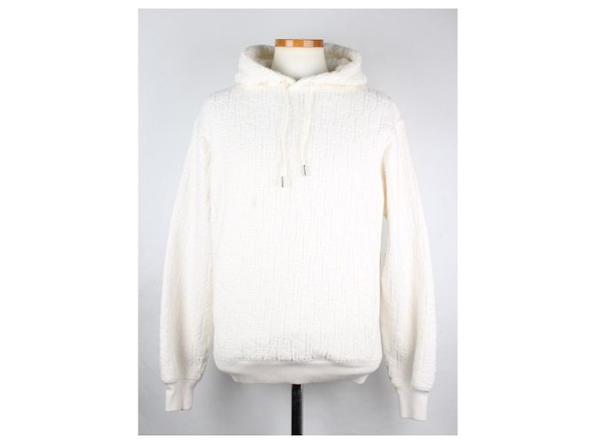 Dior Oblique Terry Jacquard Hoodie White XXS - Ansicht 10