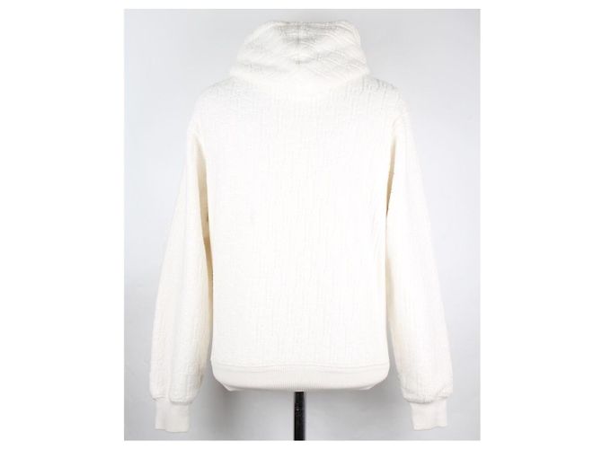 Dior Oblique Terry Jacquard Hoodie White XXS - Ansicht 14