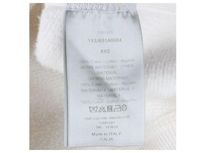 Dior Oblique Terry Jacquard Hoodie White XXS - Ansicht 18