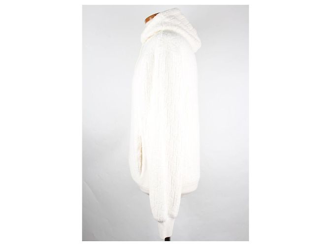 Dior Oblique Terry Jacquard Hoodie White XXS - Ansicht 4