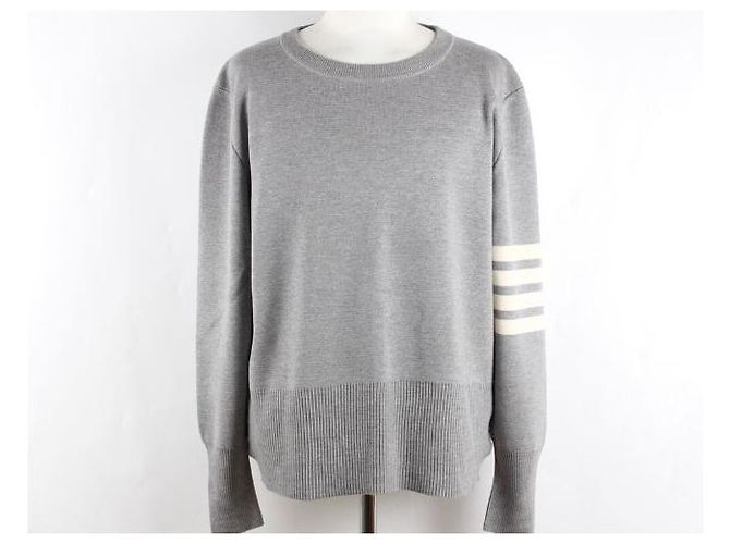 Thom Browne Diagonal Armband Milano Stitch Knit Gray - Ansicht 2