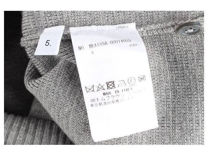 Thom Browne Diagonal Armband Milano Stitch Knit Gray - Ansicht 9