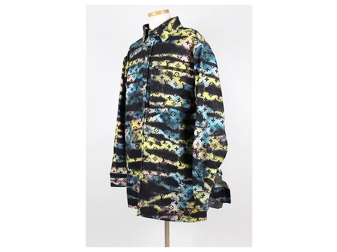 Camicia in denim tie-dye Louis Vuitton - vista 2