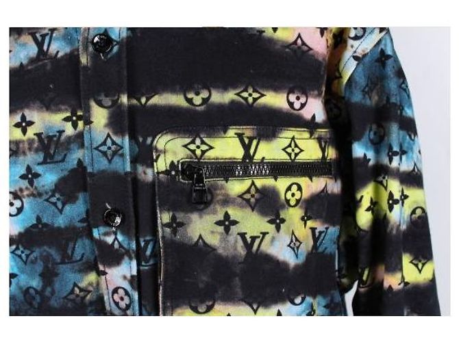 Camicia in denim tie-dye Louis Vuitton - vista 5