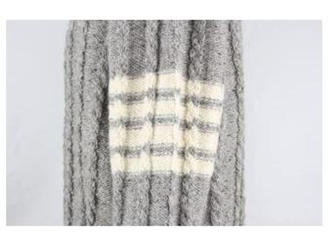 Thom Browne Zopfstrickpullover Grau - Ansicht 4