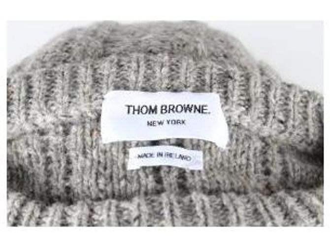 Thom Browne Zopfstrickpullover Grau - Ansicht 9