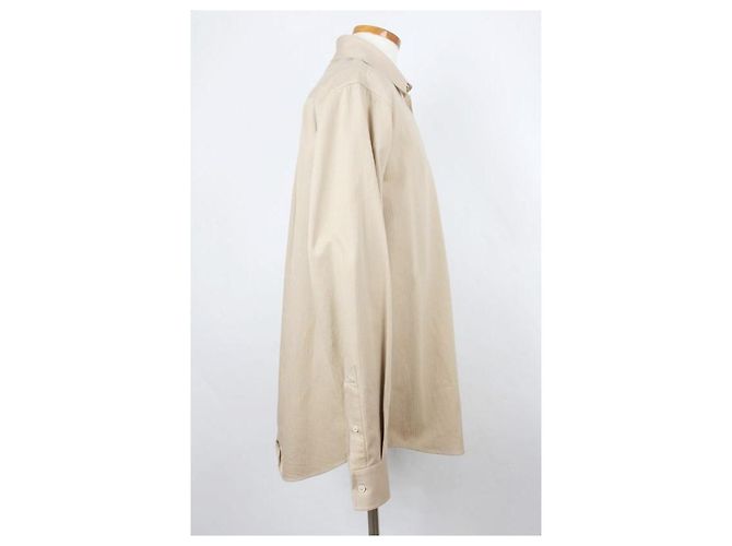 Bottega Veneta Camicia in cotone con taschino applicato Sand - vista 2