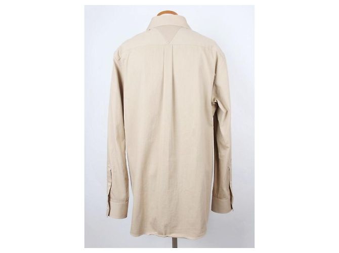 Bottega Veneta Camicia in cotone con taschino applicato Sand - vista 4