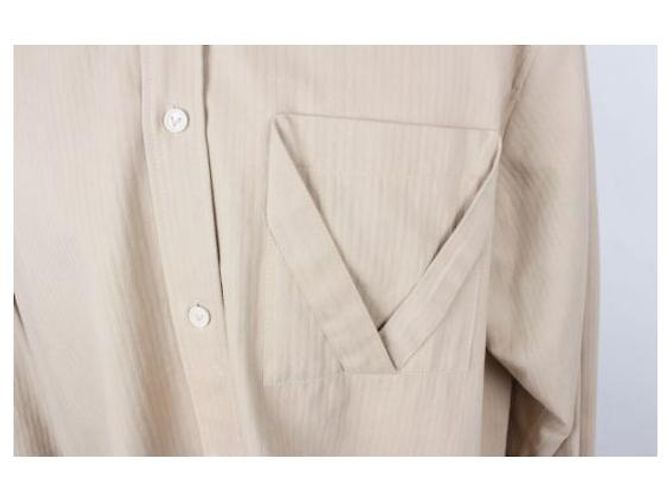 Bottega Veneta Camicia in cotone con taschino applicato Sand - vista 6