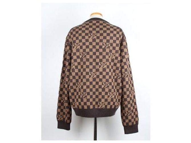 Louis Vuitton Gerippter Damier Strickpullover XL - Ansicht 4