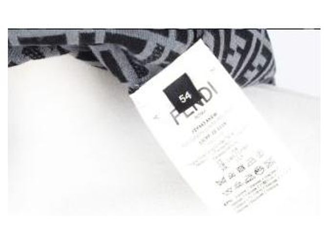 Fendi FF Jacquard Strickoberteil mit kurzen Ärmeln - Ansicht 7