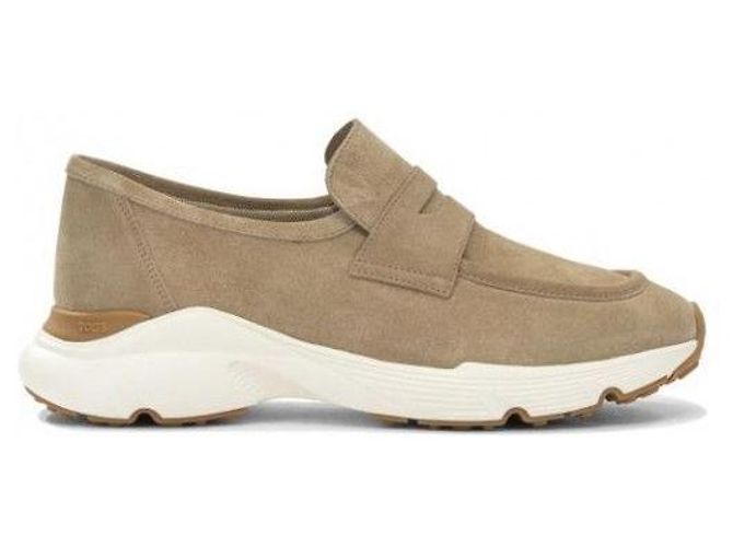Mocassino Sporty Tod's in camoscio beige - vista 3