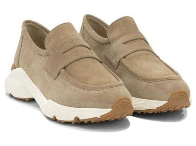 Mocassino Sporty Tod's in camoscio beige - vista 4