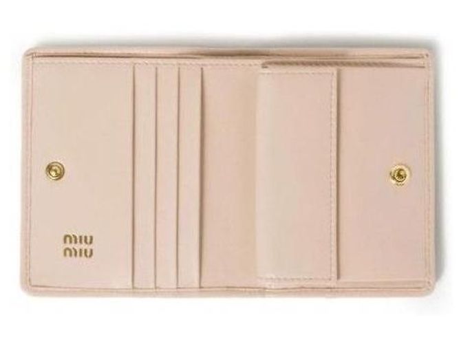 Miu Miu Nappa Leather Compact Wallet - view 6