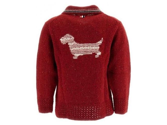 Thom Browne RWB Stripe Hector Pointelle Cardigan - Ansicht 5