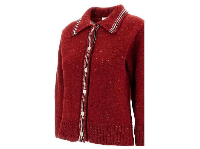 Thom Browne RWB Stripe Hector Pointelle Cardigan - Ansicht 6