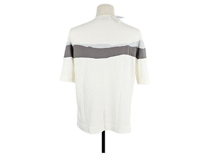 Hermès Colorful Waves Strickpullover mit kurzen Ärmeln für Herren - Ansicht 5