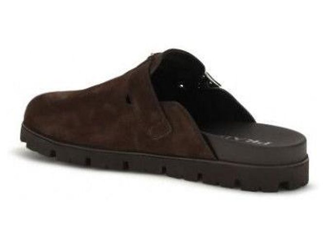 Prada Suede Mules Dark Brown - view 6