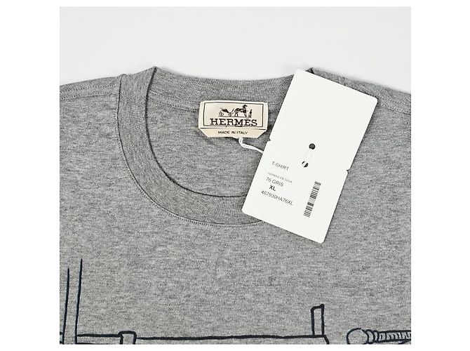 Hermès T-shirt a maniche corte con girocollo stampata - vista 9