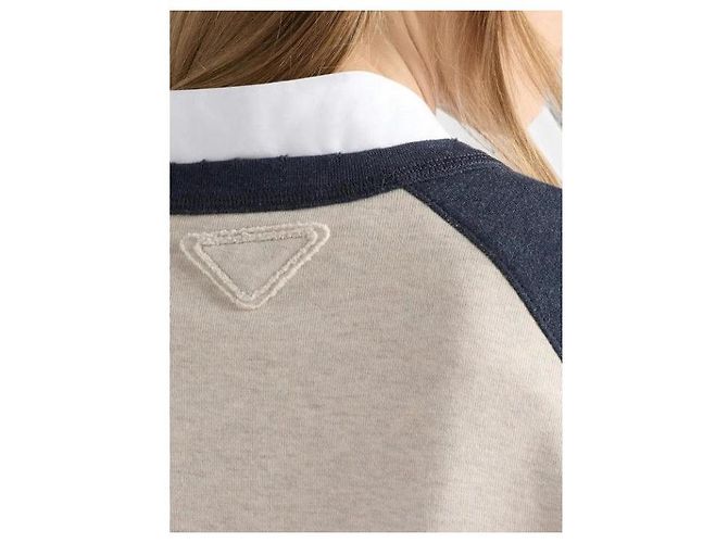 Prada Sweatshirt de gola redonda em algodão - vista 7