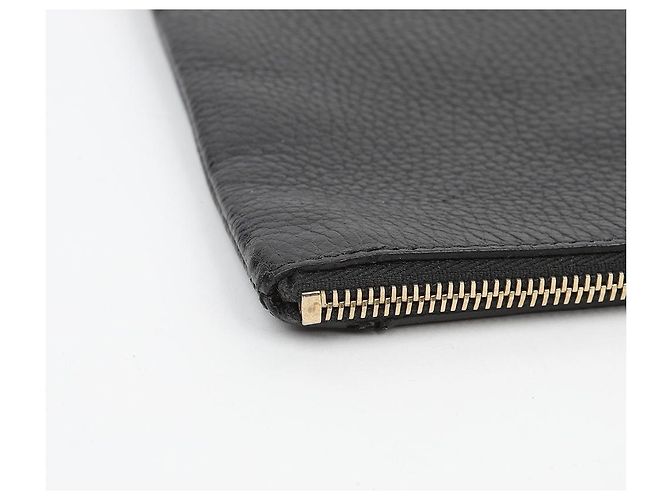 Gucci Clutch in pelle nera Bamboo - vista 8