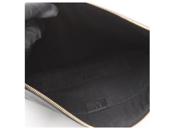 Gucci Clutch in pelle nera Bamboo - vista 9