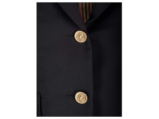Thom Browne Striped Plain Woven Wool Jacket - view 5