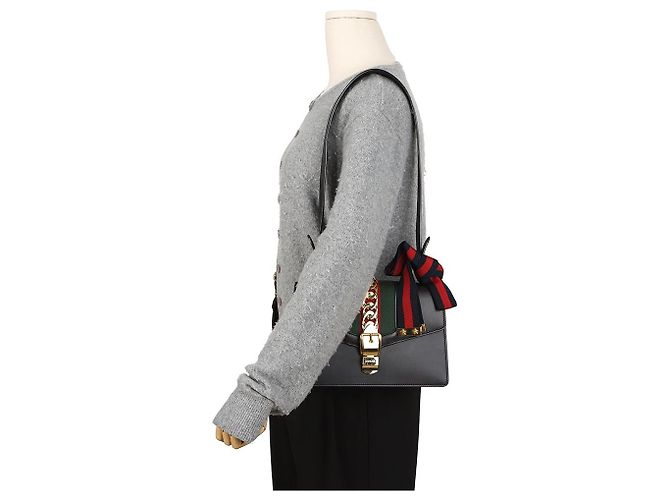 Gucci Picca borsa tote a spalla nera - vista 11