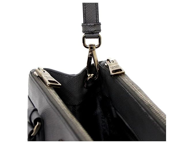 Prada Borsa Tote e Borsa a Tracolla Saffiano Lux Medium - vista 10