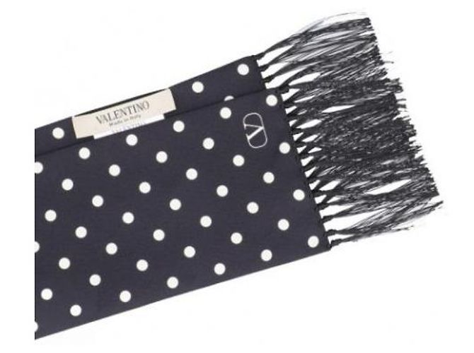 Valentino Foulard in seta a pois - vista 6