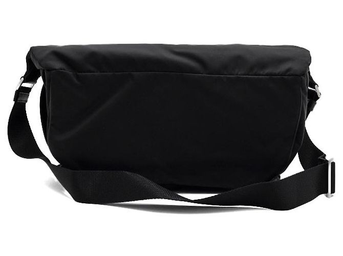 Prada Borsa a tracolla e crossbody Large da uomo in Re-Nylon Biker Nero - vista 4