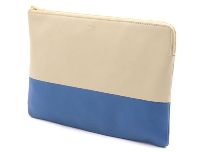 Céline Clutch in pelle di agnello bicolore - vista 2