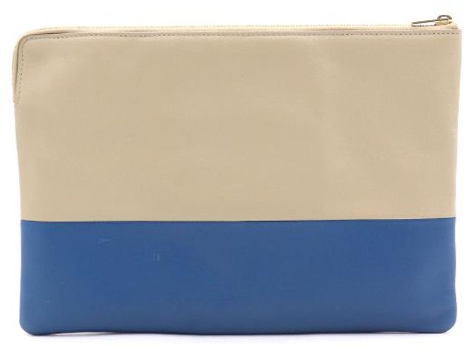 Céline Clutch in pelle di agnello bicolore - vista 3