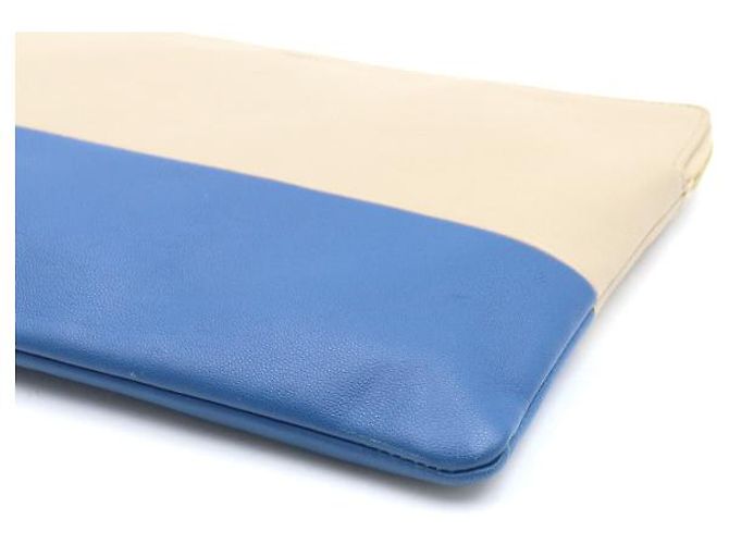 Céline Clutch in pelle di agnello bicolore - vista 5