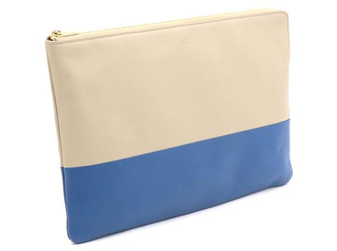 Céline Clutch in pelle di agnello bicolore - vista 6
