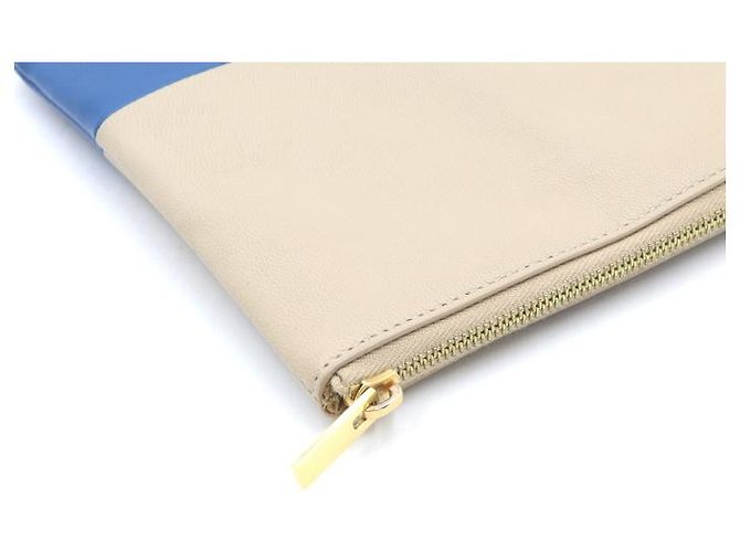 Céline Clutch in pelle di agnello bicolore - vista 8