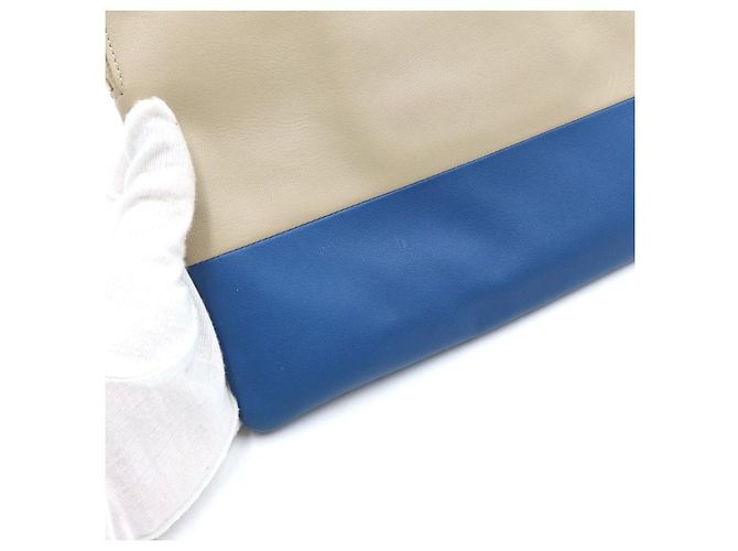 Céline Clutch in pelle di agnello bicolore - vista 9