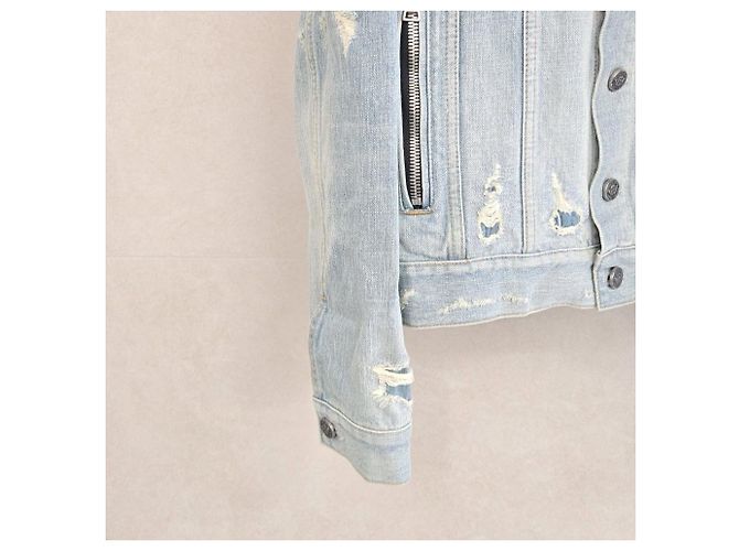 Balmain Vintage Distressed Denim Jacke - Ansicht 10