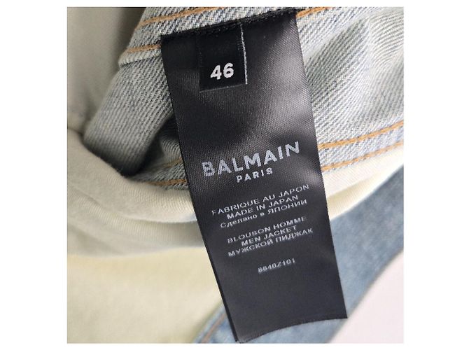 Balmain Vintage Distressed Denim Jacke - Ansicht 12