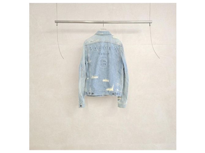 Balmain Vintage Distressed Denim Jacke - Ansicht 2