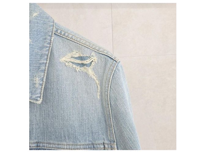 Balmain Vintage Distressed Denim Jacke - Ansicht 7