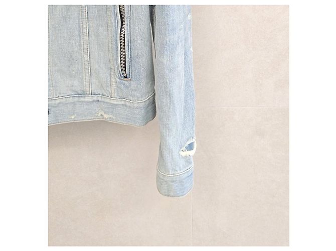 Balmain Vintage Distressed Denim Jacke - Ansicht 9