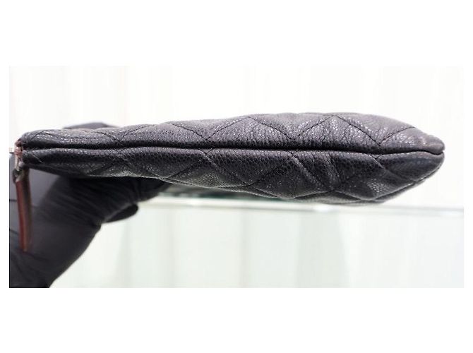 Chanel Caviar Medium Silver Clutch Black - Ansicht 3
