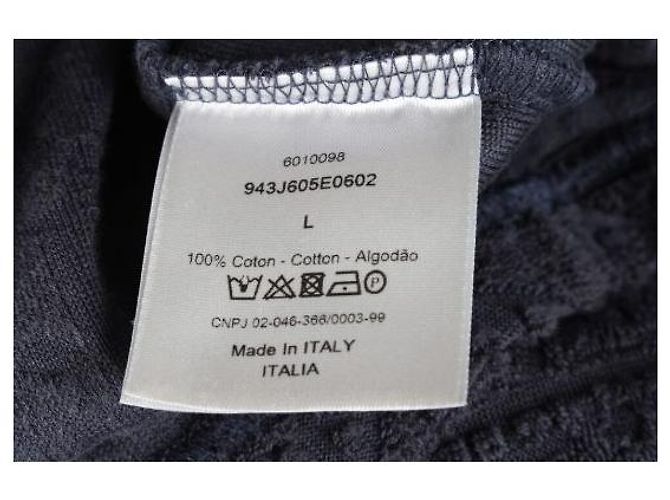 Dior Oblique Terry T-Shirt mit kurzen Ärmeln Navy - Ansicht 7