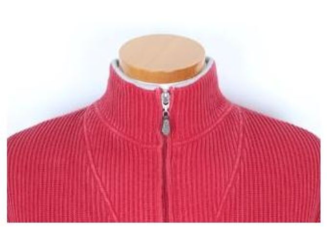 Brunello Cucinelli Half-Zip Knit Sweater Red - view 2