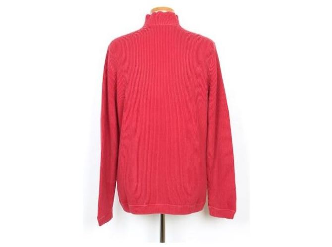 Brunello Cucinelli Half-Zip Knit Sweater Red - view 4