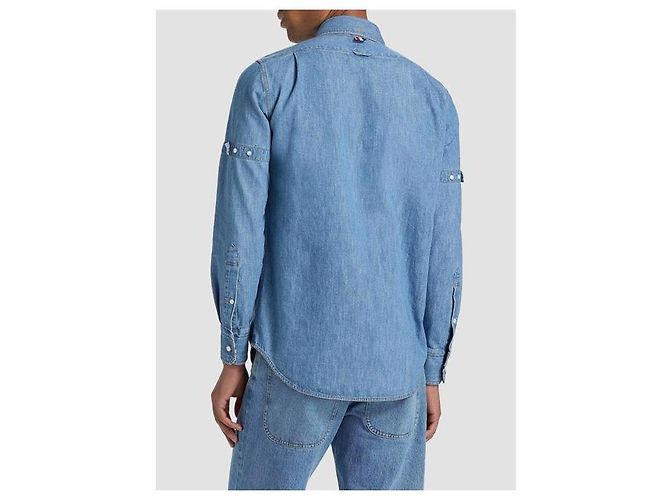 Thom Browne Camicia Denim Armband Blue - vista 10