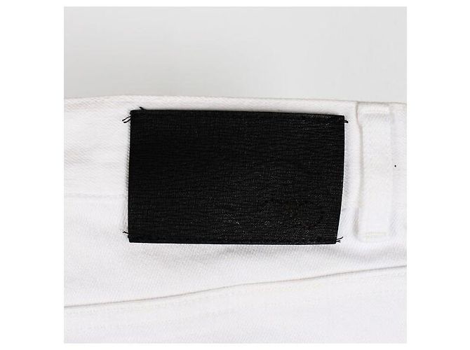Louis Vuitton Slim Stretch Denim Hose Weiß - Ansicht 12