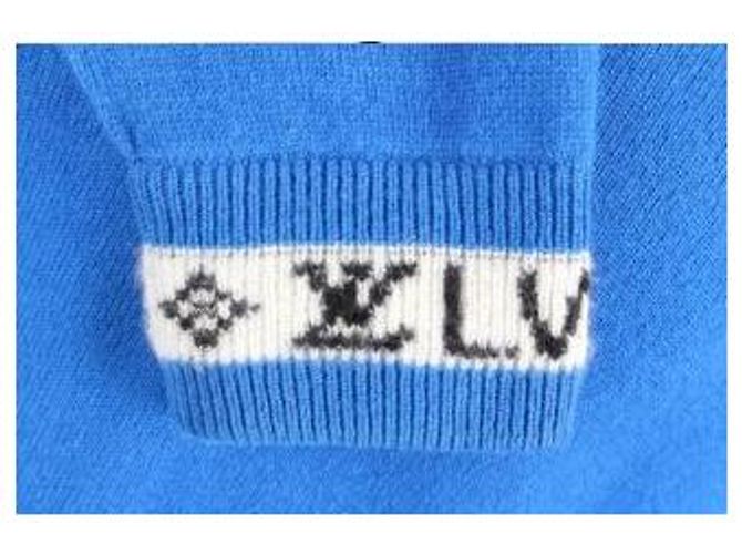 Louis Vuitton Strickpullover aus Kaschmir Blau - Ansicht 2