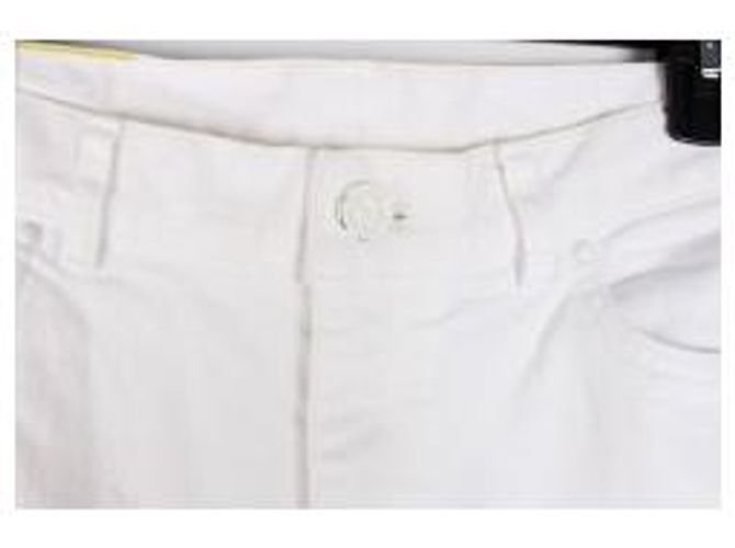 Louis Vuitton Slim Stretch Denim Hose Weiß - Ansicht 3